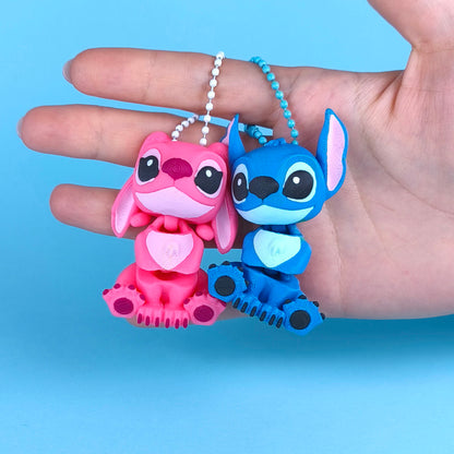 Lelo And Stitch Flexi Keychain